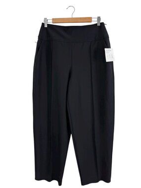 Athleta Stellar Wide Crop Pants Black 10 Tall NWT